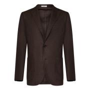 Brun Uforet Blazer K-Jakke