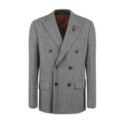 Shetland Wool Double-Breasted Blazer