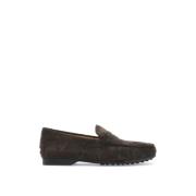 Suede Moccasin Gummisål Slip-On Sko