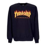 Sort Flame Crewneck Sweatshirt