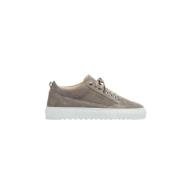 Taupe Uniform Sneakers med Tidløs Stil