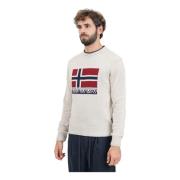 Beige Crewneck Sweater Silvretta Style