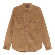 Khaki Corduroy Overshirt