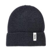 Grå Merinould Beanie Hat