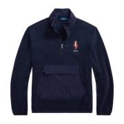 Fleece Hybrid Hoodie Navy-S