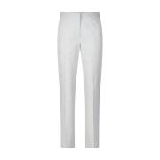 Elegant Tapered Fabric Trousers