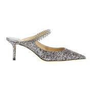 Sølv Glitter Pumps Hæver Stil