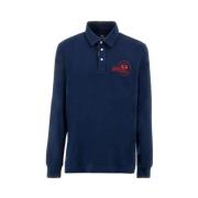 Herre Langærmet Heavy Jersey Polo - Navy