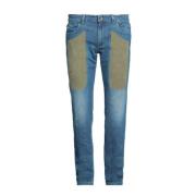 Slim Fit Alcantara Patch Grøn Jeans