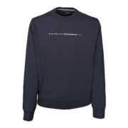 Blå crew neck sweatshirt til mænd - XXL