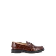 Brun Loafer Sko Elegant Stil