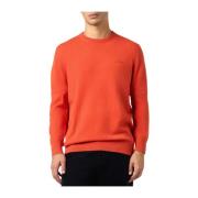 Orange Rund Hals Blanding Sweater