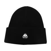 Sort Uld Ribbet Logo Hat