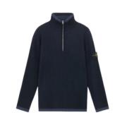 Zip-hals uldsweater