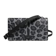 Leopard Læder Crossbody Kortholder Taske