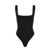 Firkantet Hals Bodysuit