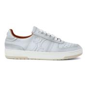 Hvide Læder Sneakers Casual Trainers