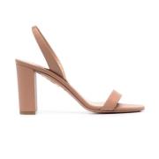 Pink Elegant High Heel Block Sandal