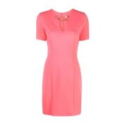 Pink Casual Midi Kjole