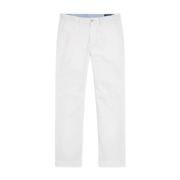 Hvide chino bukser Stretch Straight Fit