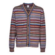 Stribet Multifarvet Cardigan Strikvarer AW24