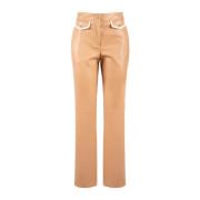 Straight Leg Faux Leather Pants