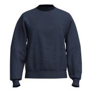 Denim Jersey Sweater Behagelig Stilfuld Afslappet