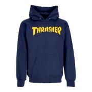 Logo Print Navy Hoodie