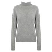 Højhalset uld cashmere sweater