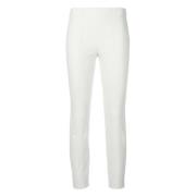 Hvide Casual Leggings med Sting Detalje