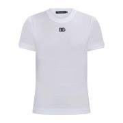 T-shirt med broderet logo