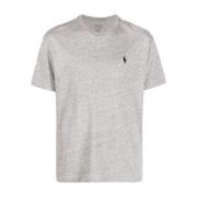 Broderet Slim Fit Bomuld T-shirt