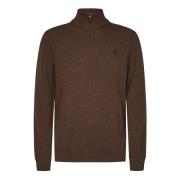 Brun uld turtleneck sweatshirt AW24