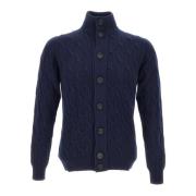 Navy Blue Uld Cashmere Sweater