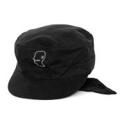 Logo Stitched Bandana Tie-Back Hat