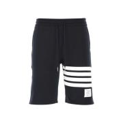 Mørkeblå Bomuld Bermuda Shorts