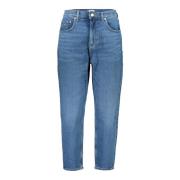 Blå Mom Jeans Ultra High Tapered