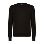 Sort Letvægts Crewneck Sweaters