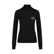 Uld mock-hals sweater med Milano logo