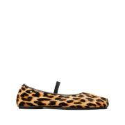 Leopard Print Flade Sko