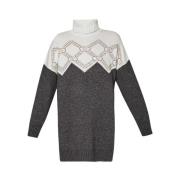 Grå Sweater Maxi Stil