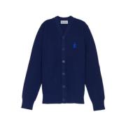 Klassisk Cardigan Patch Navy