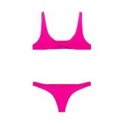 Fuchsia Pink Beachwear Sæt