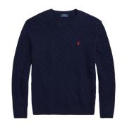 Kabelstrik Uld-Kashmir Sweater