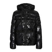 Vinyl Look Puffer Jacket