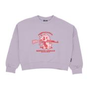 Puppy Croptop Crewneck Sweatshirt