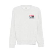 Hvid Logo Print Sweater