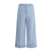 Moderne Wide Leg Denim Bukser