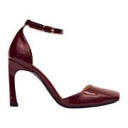 Liebe Onix Burgundy Læder Pumps