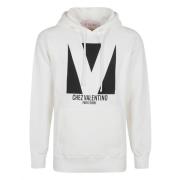 Ivory Jersey Sweatshirt Mønster